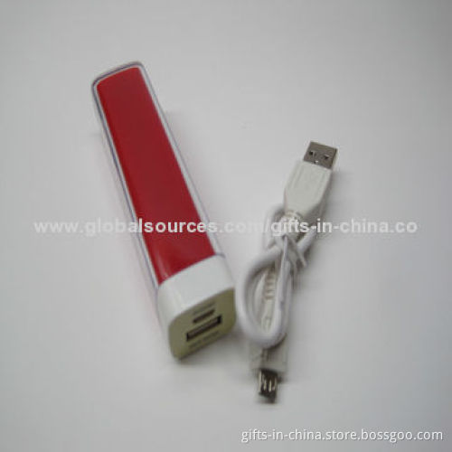 Mobile Power Bank for iPhone, CE Mark and 2,600mAh Capacity, 5.0V 1A